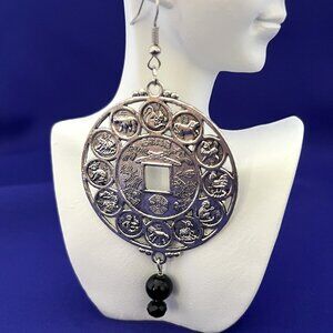 Silver Chinese Zodiac Earrings NWT